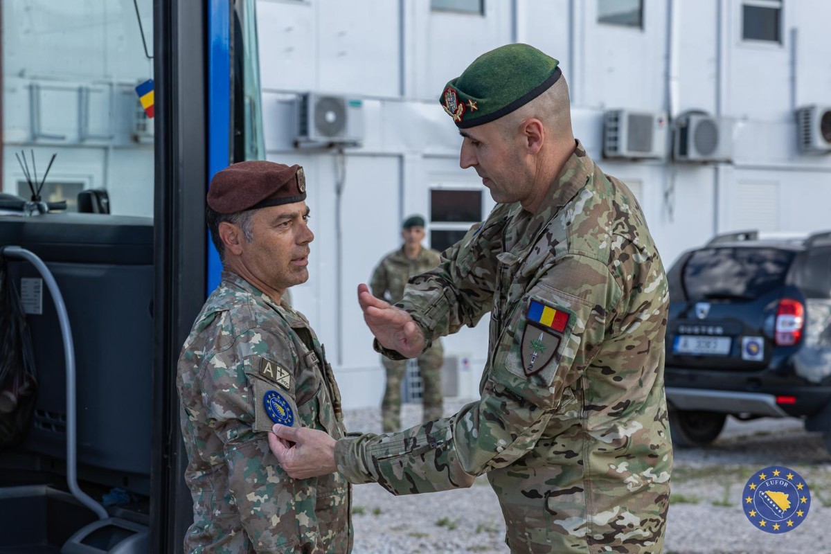 COS EUFOR, Brigadier General Traian Magherca welcomed Romanian reserves troops deployed for Quick Response 2026