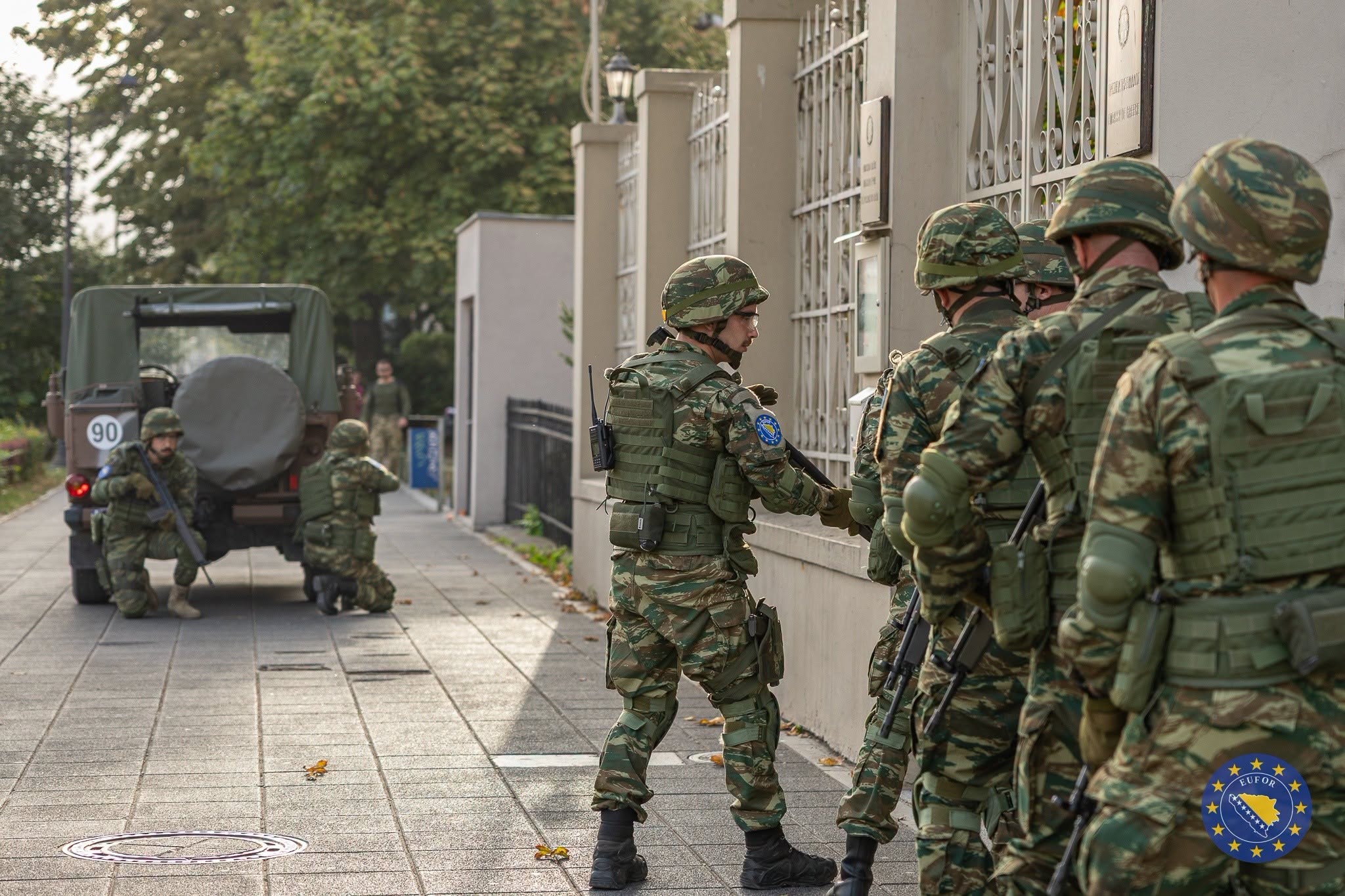 EUFOR Multinational troops put quick response to the test