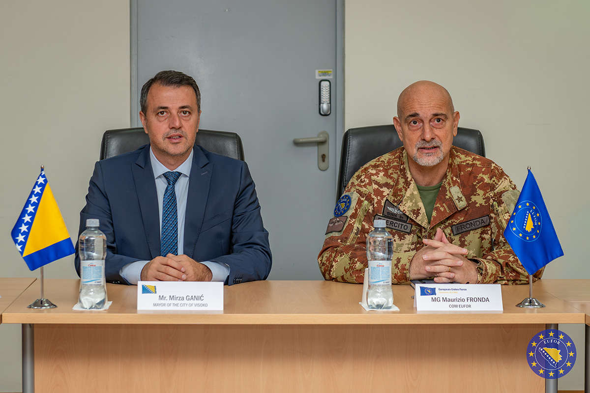 Mayor of Visoko Visits EUFOR Headquarters