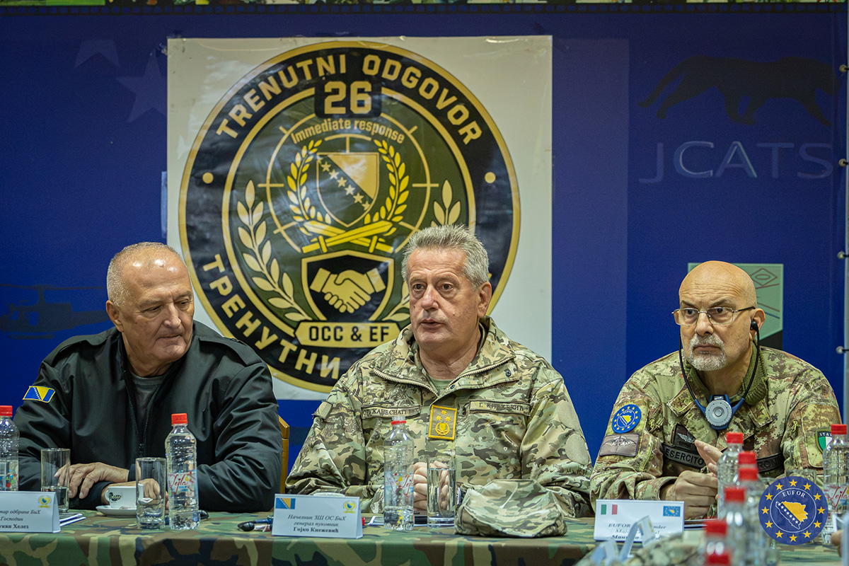 COM EUFOR attends DV Day During “Immediate Response 26” at Manjača training area, the main training area for AF BiH