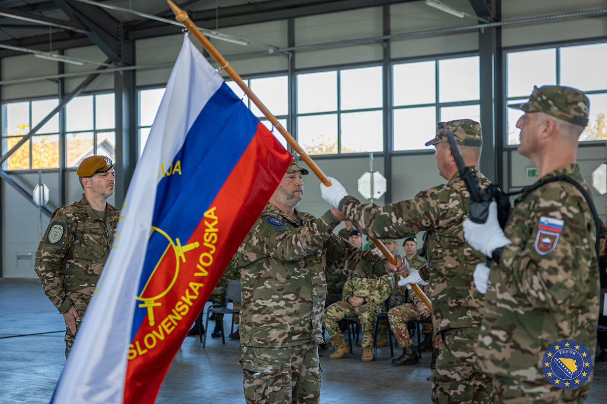 U bazi Butmir održana ceremonija primopredaje dužnosti komandanta Slovenačkog kontingenta