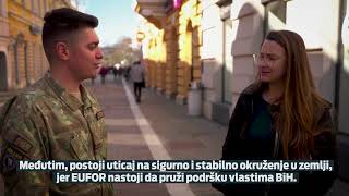 How does EUFOR’s presence impact the citizens of BiH?
