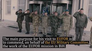 Chairman of the EU Military Committee General Kostarakos visits EUFOR