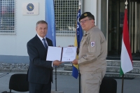 Delivery of Hungarian vaccine donation to EUFOR civilian employees